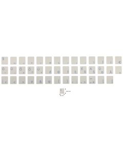 N17 Key stickers - Hungarian - big kit - transparent background - 13:13mm