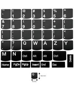 N20 Key stickers Lenovo - big kit - black background - 14:14,5mm