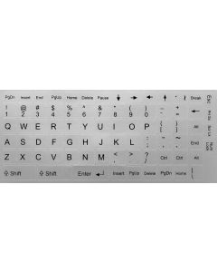 N21 Key stickers - big kit - silver background - 10:10mm