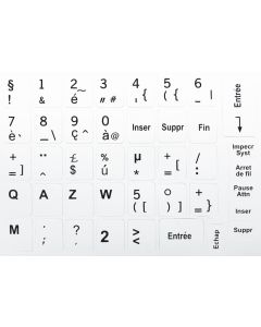 N22 Key stickers - French - large kit - white background - 13:10mm