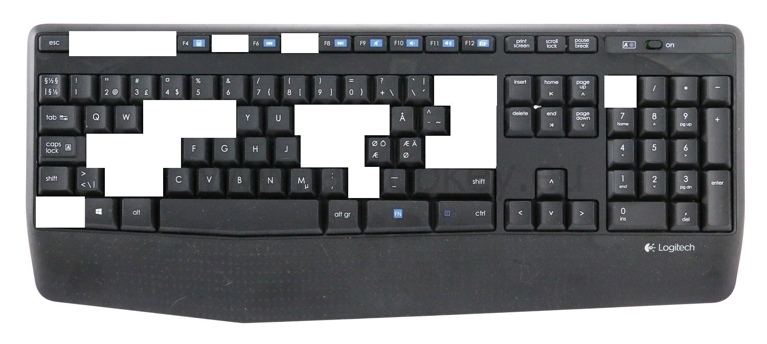 Logitech Combo Replacement Keys Keycaps - Laptop Keyboard Replacement